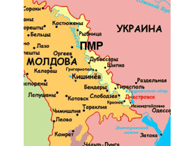 Карта Приднестровья. Фото: с сайта www.obkom.com