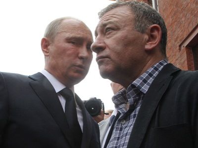 Путин и А. Ротенберг. Фото: novoteka.ru