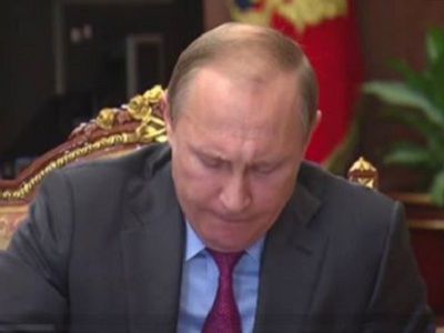 Путин во время совещания о выводе войск, 14.3.16. Фото: скриншот видео kremlin.ru