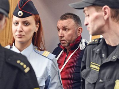 Полковник ФСБ Кирилл Черкалин в зале суда. Фото: lenta.ru