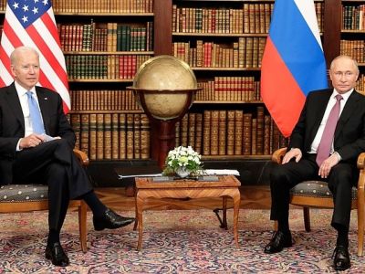 Джо Байден и Владимир Путин в ходе встречи в Женеве, 16.06.21. Фото: kremlin.ru