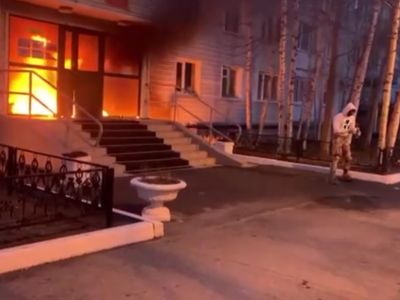 Поджог военкомата в Нижневартовске. Фото: Baza