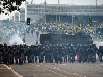 Протест в Бразилии. Фото: Matheus Alves./picture alliance via Getty Images