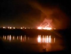 Пожар на Новошахтинском нефтеперерабатывающем заводе. Фото: Astra